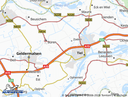 Carte MICHELIN Kerk-Avezaath - ViaMichelin