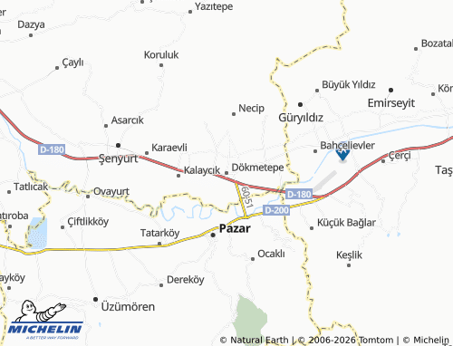MICHELIN Dökmetepe map - ViaMichelin