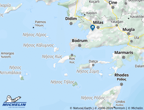 Carte MICHELIN Kos - ViaMichelin