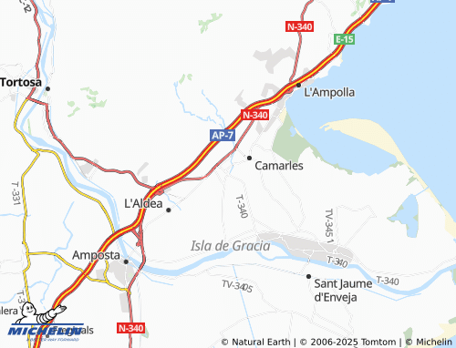 MICHELIN El Ligallo de Roig map - ViaMichelin