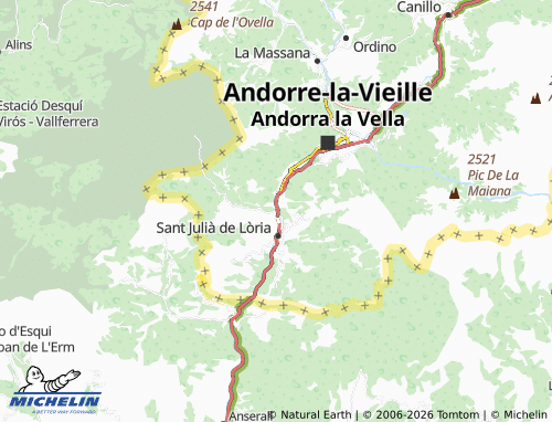 MICHELIN-Landkarte Aixovall - ViaMichelin
