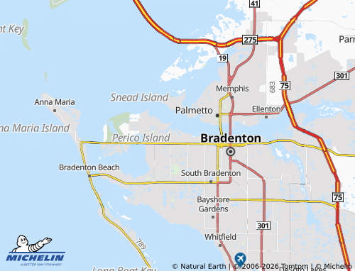 Mapa MICHELIN West Bradenton - ViaMichelin