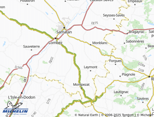 Carte MICHELIN Montégut-Savès - ViaMichelin