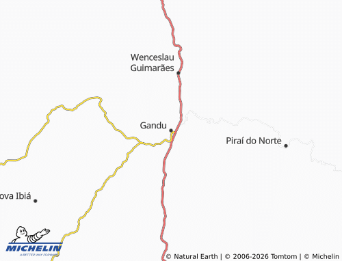 Mappa MICHELIN Gandu - ViaMichelin