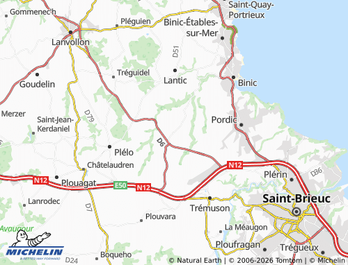 Mappa MICHELIN Trégomeur - ViaMichelin