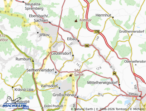 MICHELIN Leutersdorf map - ViaMichelin