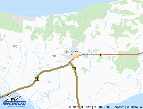Mapa MICHELIN Fjerritslev - ViaMichelin