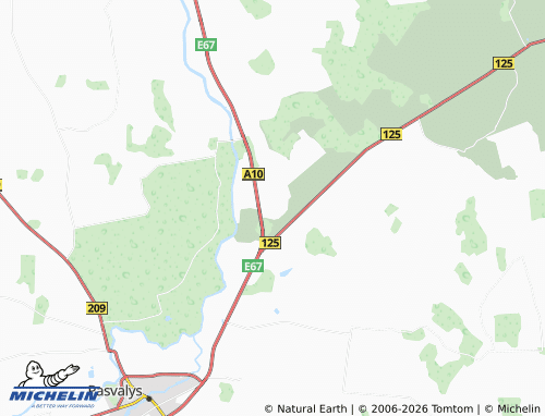 MICHELIN Raubonys map - ViaMichelin