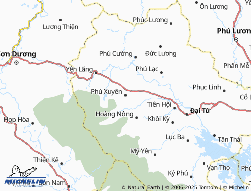 MICHELIN Phú Xuyên map - ViaMichelin