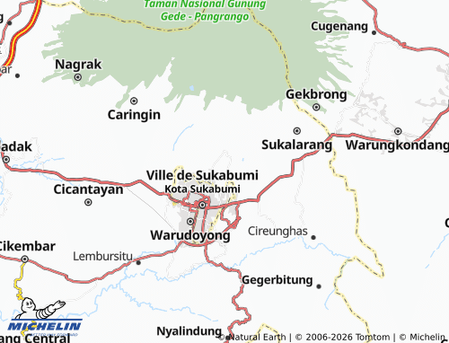 MICHELIN Sukajaya map - ViaMichelin
