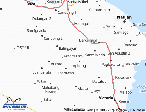 MICHELIN Del Pilar map - ViaMichelin