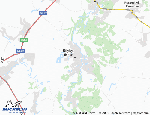 Mappa MICHELIN Bilyky - ViaMichelin