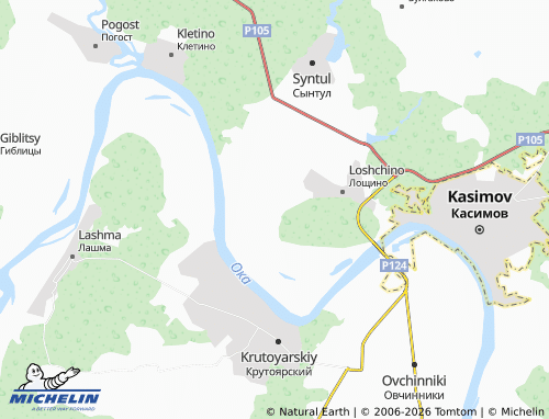 MICHELIN Samylovo map - ViaMichelin
