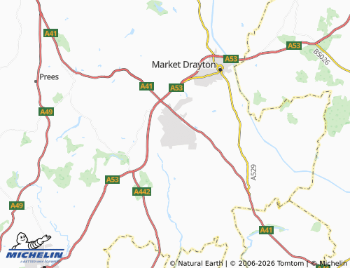 Carte MICHELIN Stoke Heath - ViaMichelin