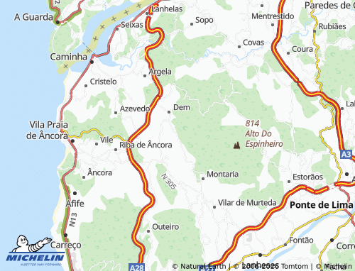 Mapa MICHELIN Abelheira - ViaMichelin