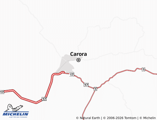 Carte MICHELIN Carora - ViaMichelin