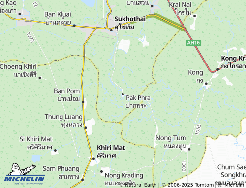 MICHELIN Pak Phra map - ViaMichelin