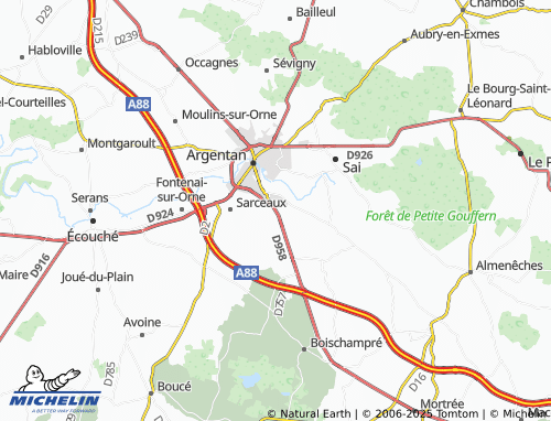Carte MICHELIN Mauvaisville - ViaMichelin