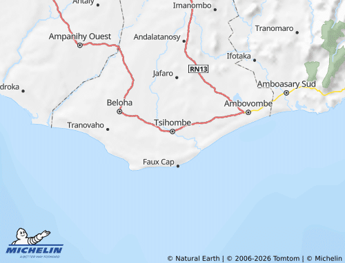 MICHELIN Tsihombe map - ViaMichelin