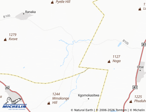 Mapa MICHELIN Mogotlhwane - ViaMichelin
