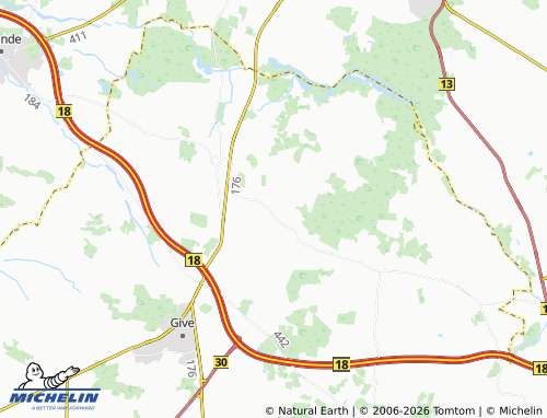 Mappa MICHELIN Porsbakke - ViaMichelin