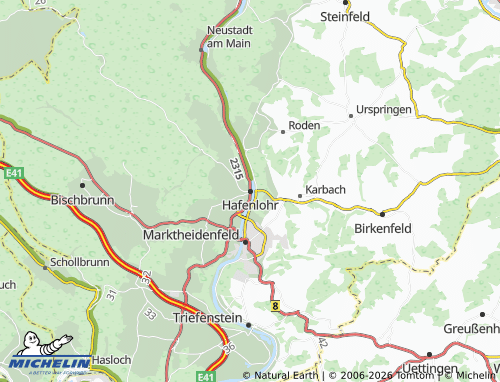 Mappa MICHELIN Hafenlohr - ViaMichelin