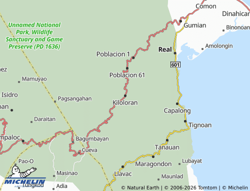 MICHELIN Kiloloran map - ViaMichelin