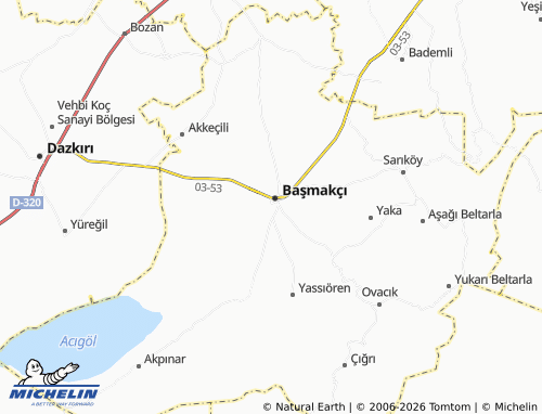 MICHELIN Barbaros map - ViaMichelin
