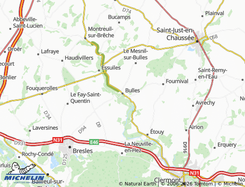 Mappa MICHELIN Bulles - ViaMichelin