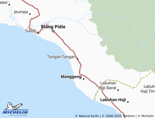 Carte MICHELIN Tangan-Tangan - ViaMichelin