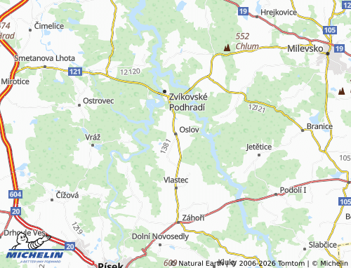 Kaart MICHELIN Oslov - ViaMichelin