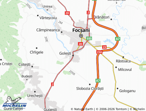Mappa MICHELIN Golești - ViaMichelin