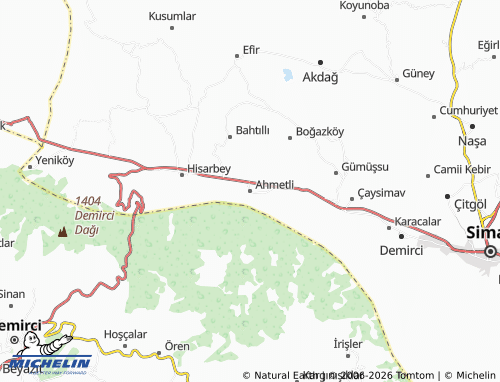 Mappa MICHELIN Ahmetli - ViaMichelin