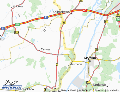 MICHELIN Neurochlitz map - ViaMichelin