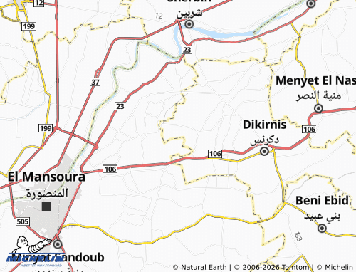 Mapa MICHELIN Kafr al-Baz - ViaMichelin