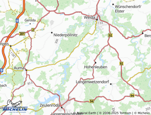 MICHELIN-Landkarte Göhren-Döhlen - ViaMichelin