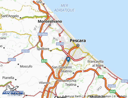 MICHELIN Case Frascone map - ViaMichelin