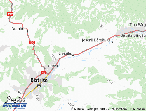 MICHELIN Livezile map - ViaMichelin