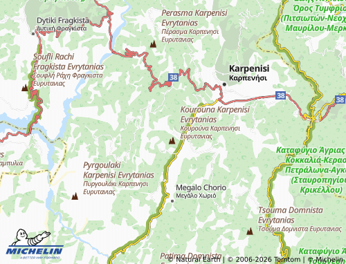 MICHELIN Voutyro map - ViaMichelin