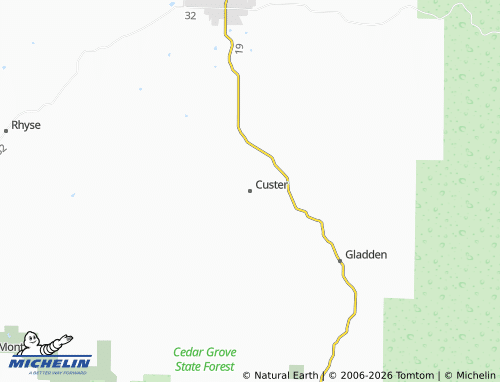 Mappa MICHELIN Custer - ViaMichelin