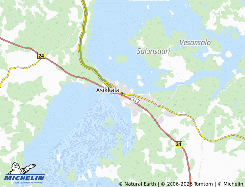 MICHELIN Asikkala map - ViaMichelin