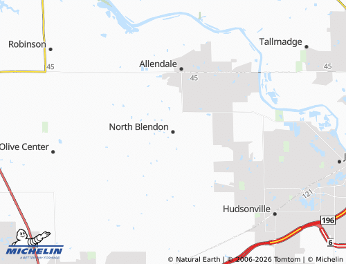 Mappa MICHELIN North Blendon - ViaMichelin