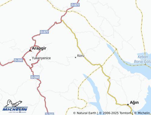 MICHELIN Koru map - ViaMichelin