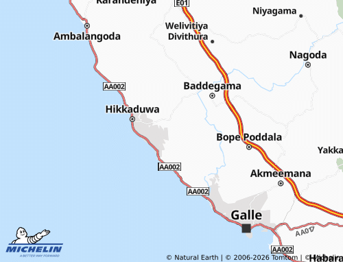 Carte MICHELIN Handaudumulla - ViaMichelin