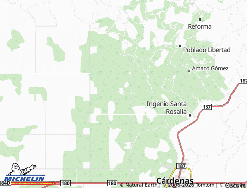 MICHELIN Independencia C 17 map - ViaMichelin