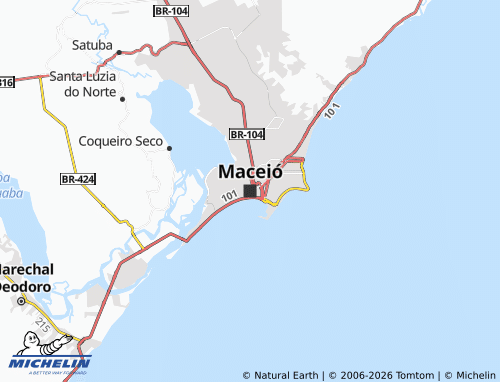 Mappa MICHELIN Maceió - ViaMichelin