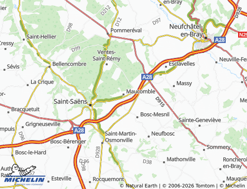 Mappa MICHELIN Maucomble - ViaMichelin
