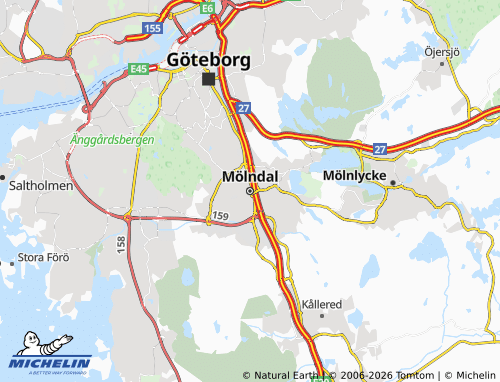 Carte MICHELIN Mölndal - ViaMichelin