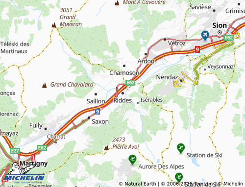 Mappa MICHELIN Riddes - ViaMichelin