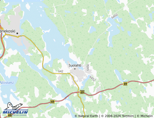 MICHELIN Honkala map - ViaMichelin